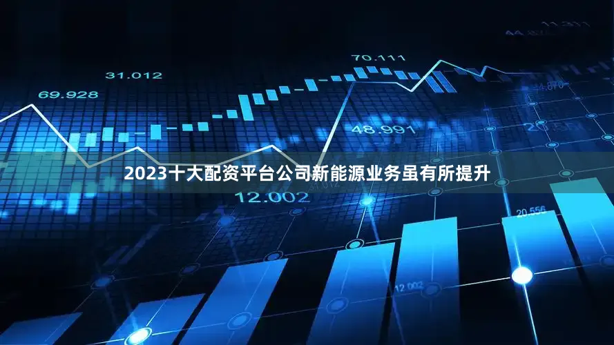 2023十大配资平台公司新能源业务虽有所提升